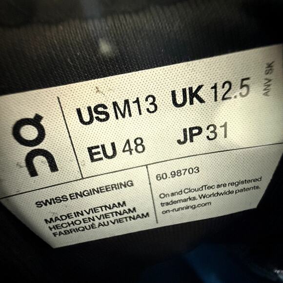 On Running Cloud X Men’s US 13 Training Running Shoes Gray Swiss Engineered - Picture 2 of 9